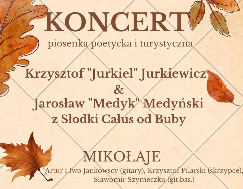 ZADUSZKI POETYCKIE- KONCERT PIOSENKI  POETYCKIEJ I TURYSTYCZNEJ- 29.10.2022r.