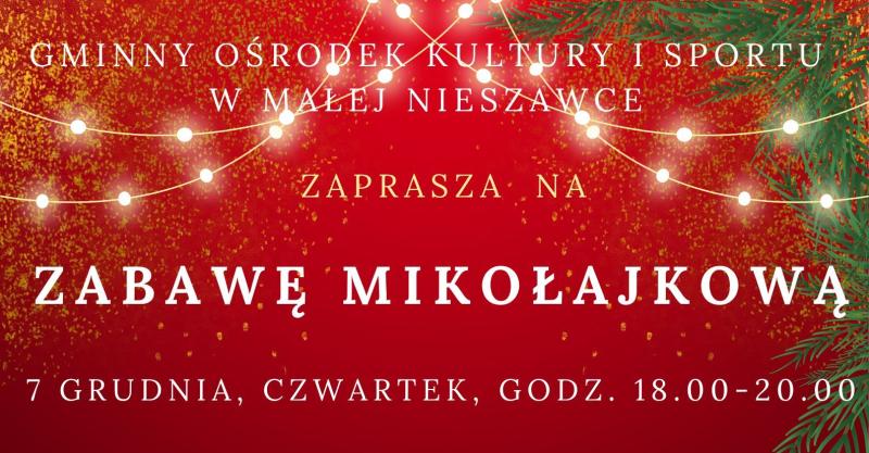 ZABAWA MIKOŁAJKOWA- 7.12.2023r.